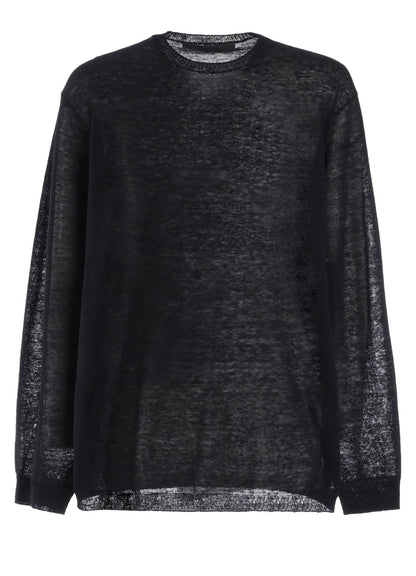 12G1PLY PLAIN STITCH ROUND NECK PULLOVER