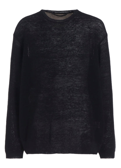 Y's for men BIG LOGO ROUND NECK PULLOVER