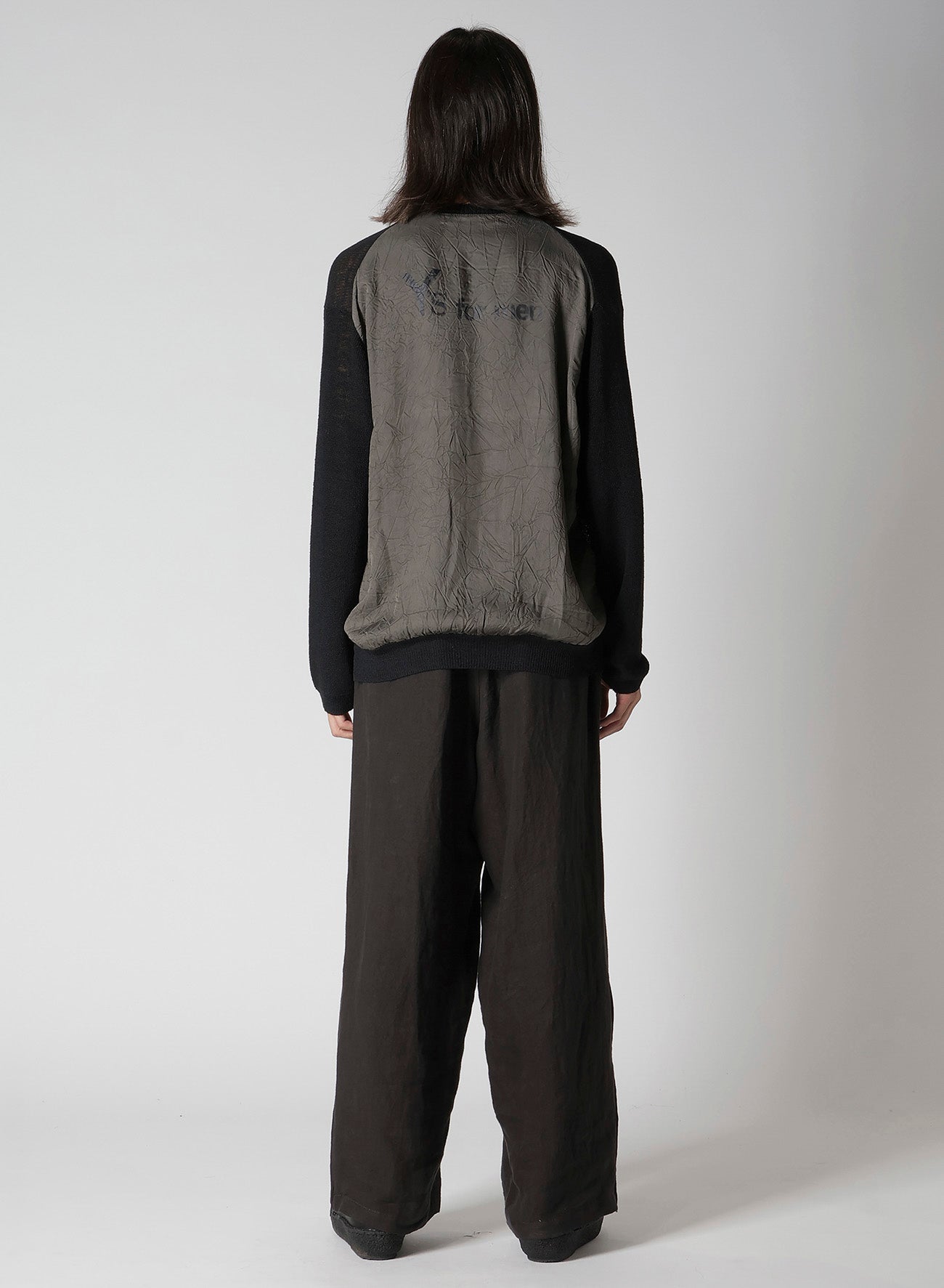 Y's for men BIG LOGO ROUND NECK PULLOVER