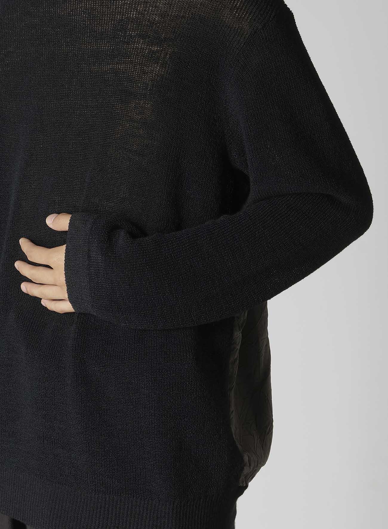 Y's for men BIG LOGO ROUND NECK PULLOVER