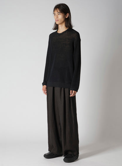 Y's for men BIG LOGO ROUND NECK PULLOVER