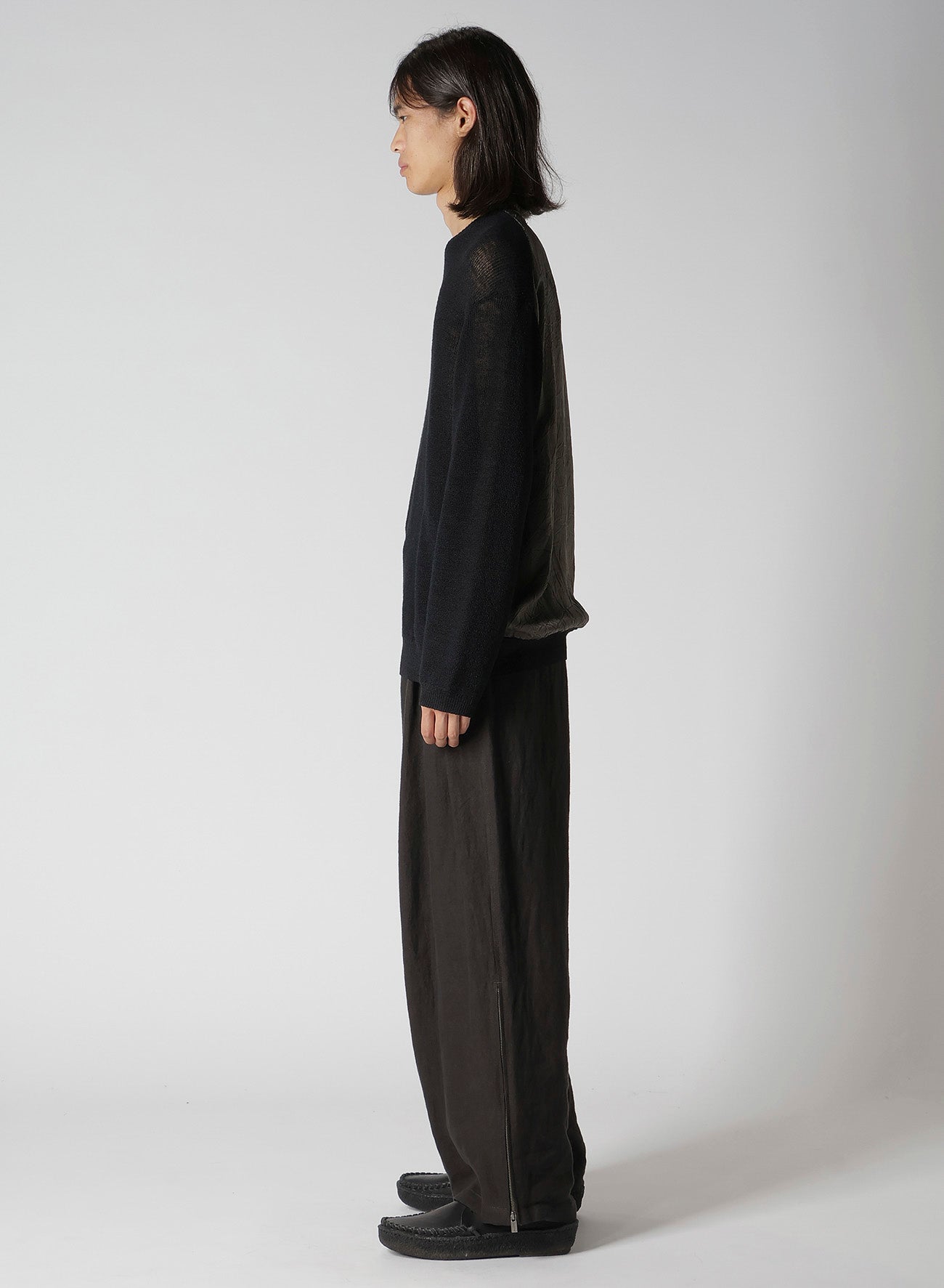 Y's for men BIG LOGO ROUND NECK PULLOVER