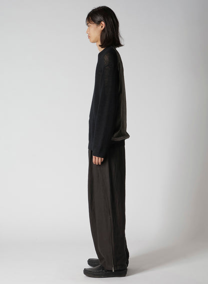 Y's for men BIG LOGO ROUND NECK PULLOVER