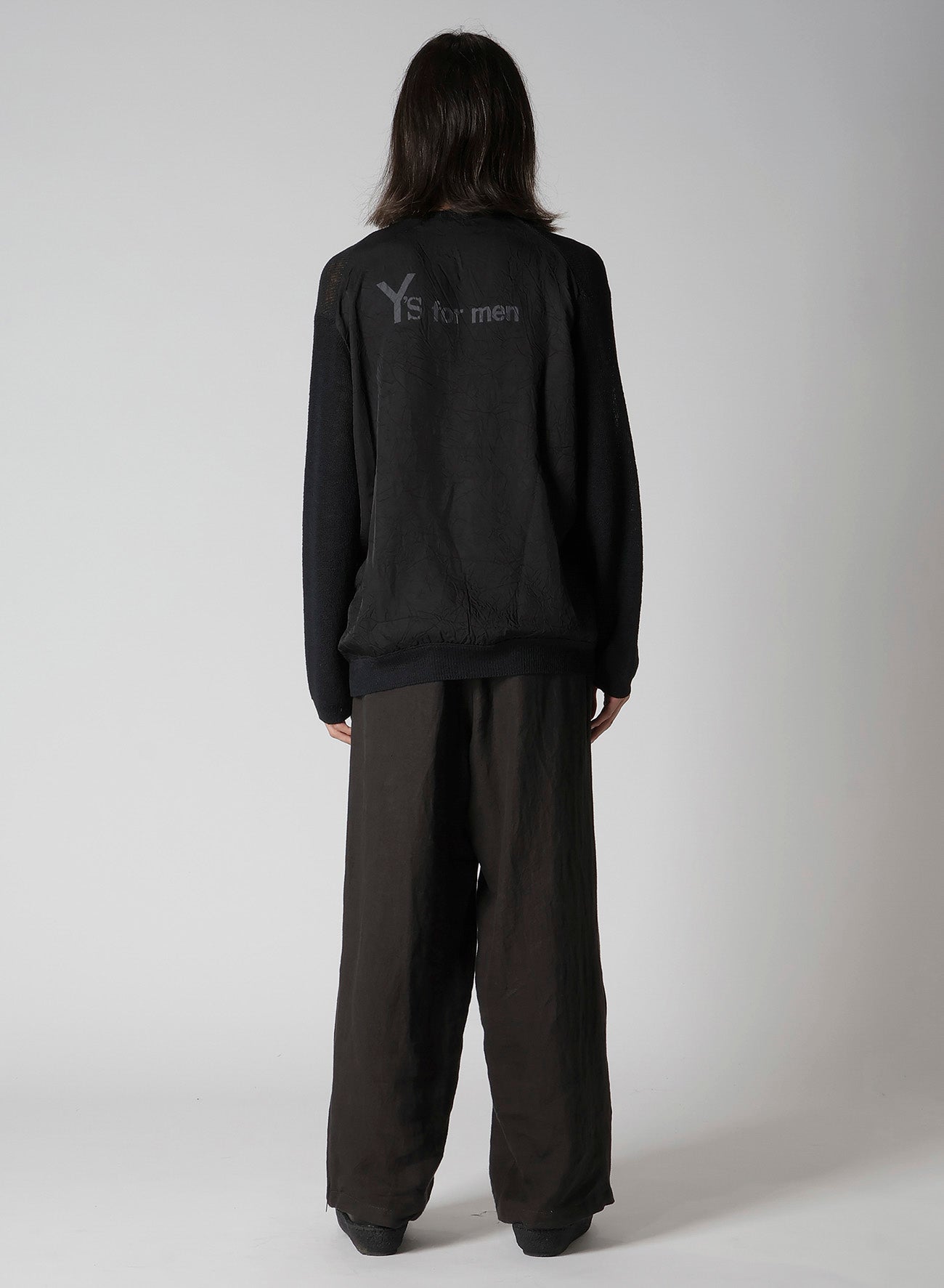 Y's for men BIG LOGO ROUND NECK PULLOVER