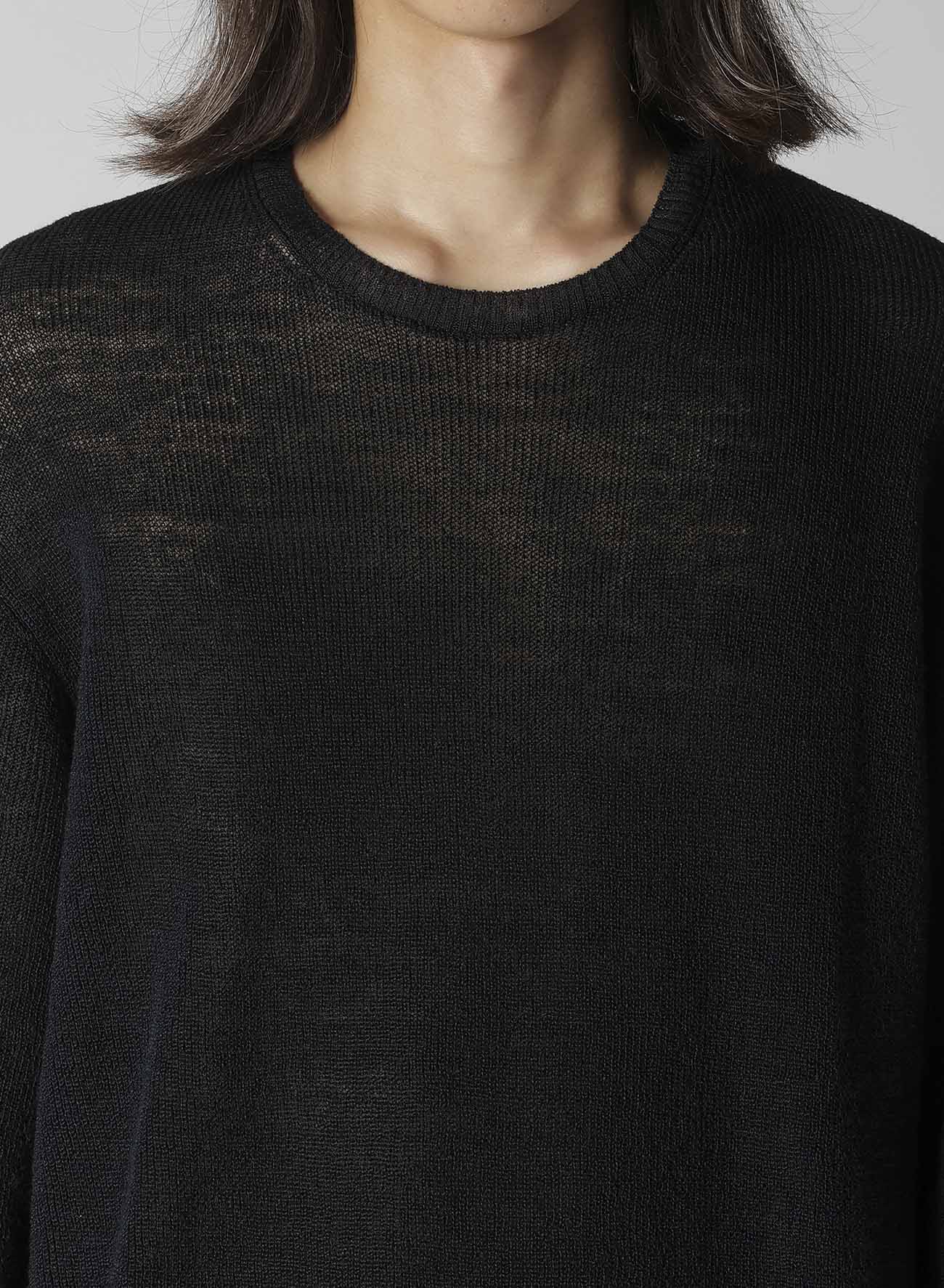 Y's for men BIG LOGO ROUND NECK PULLOVER