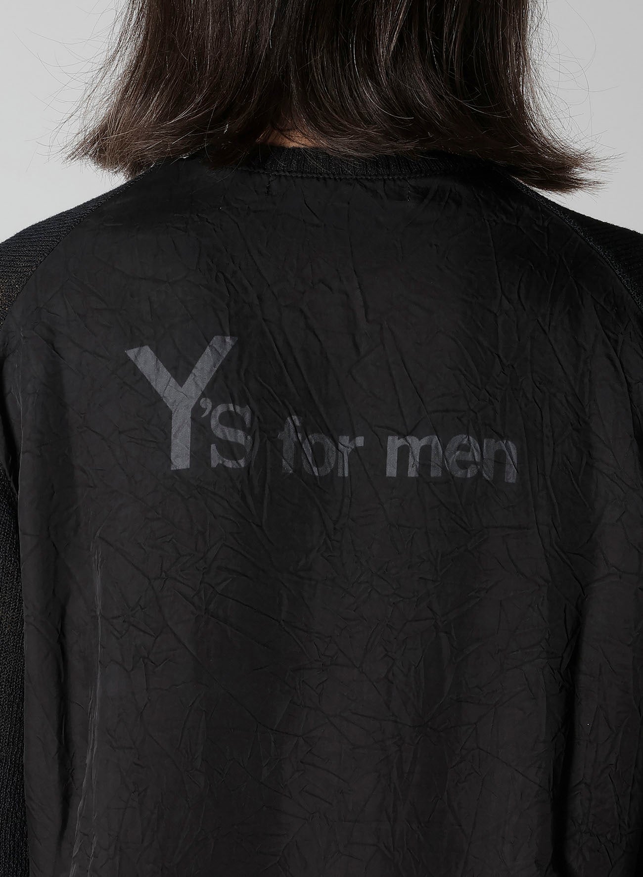 Y's for men BIG LOGO ROUND NECK PULLOVER