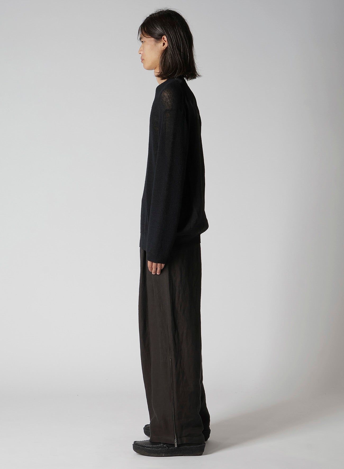 Y's for men BIG LOGO ROUND NECK PULLOVER