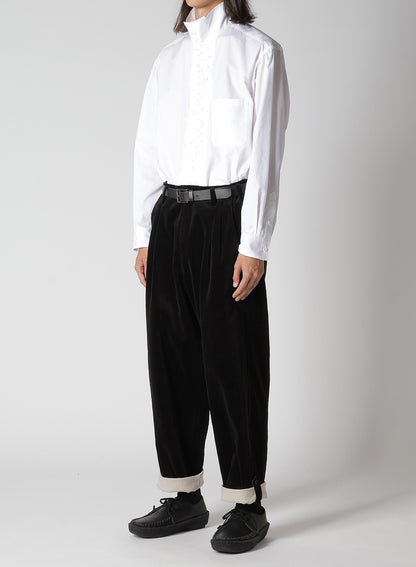 DOUBLE FACE HEM TAB PANTS