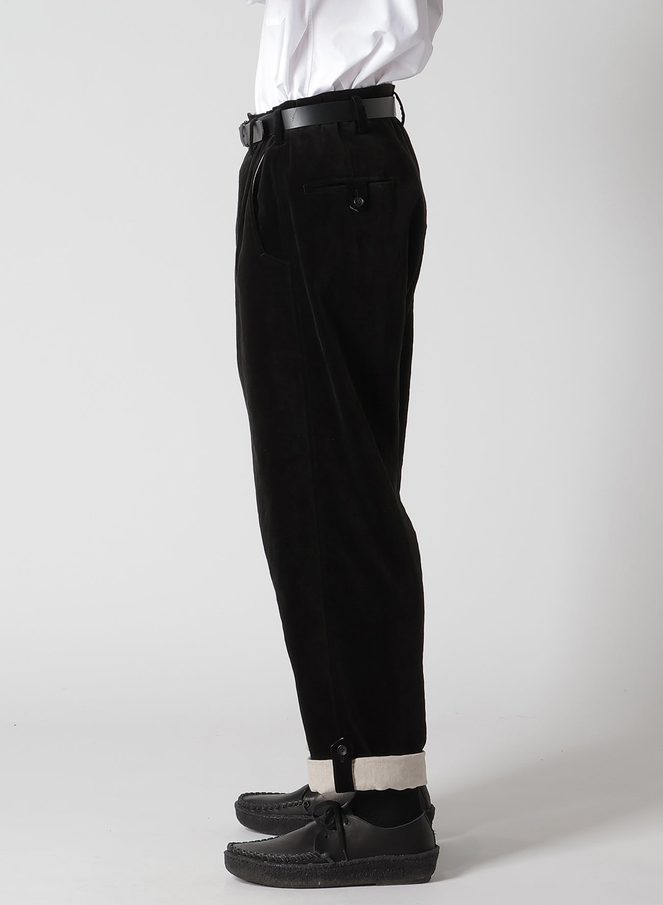 DOUBLE FACE HEM TAB PANTS