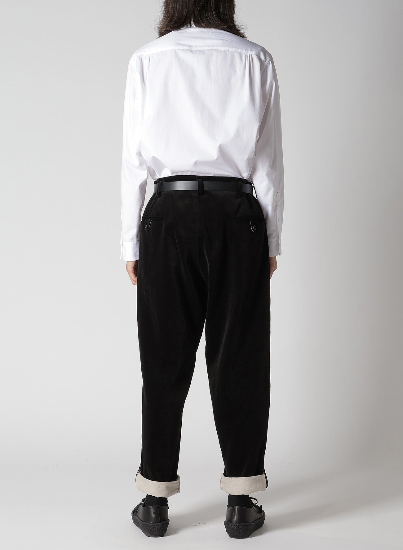 DOUBLE FACE HEM TAB PANTS