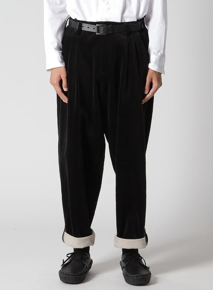 DOUBLE FACE HEM TAB PANTS