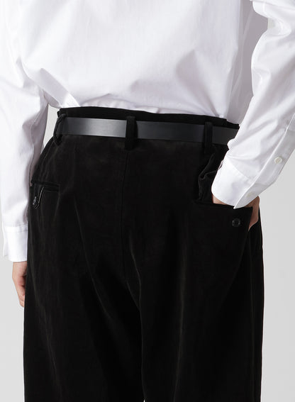 DOUBLE FACE HEM TAB PANTS