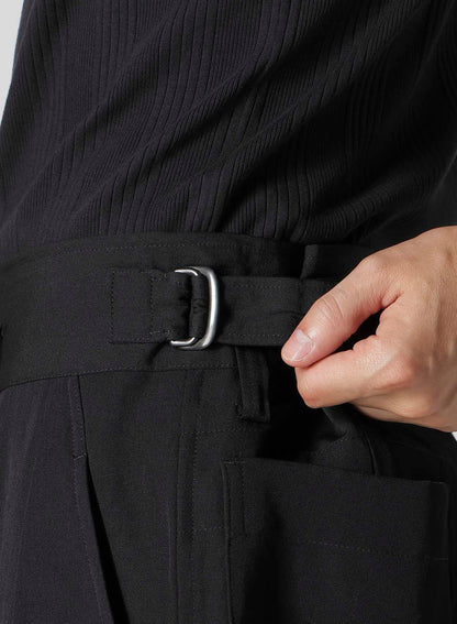 WOOL GABARDINE SHORT PANTS