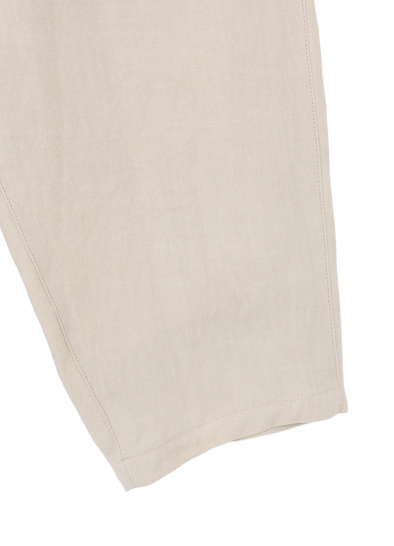 【PIECE UNIQUE】UN-DYED LINEN TWILL SIDE-ZIP PANTS