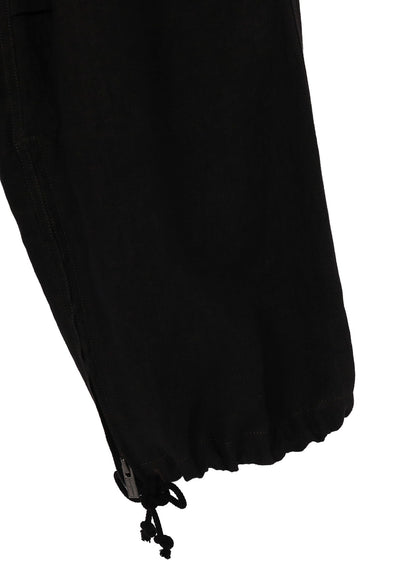 【PIECE UNIQUE】LINEN TWILL HEM-ZIP CARGO PANTS