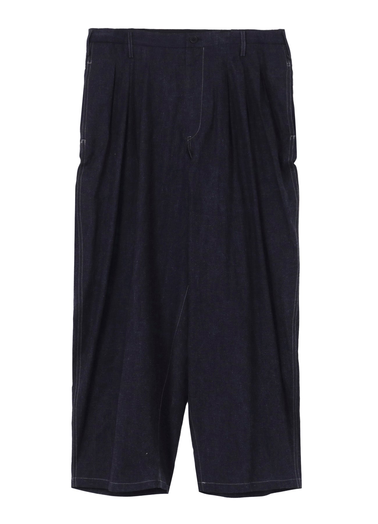 INK-DYED HOUNDSTOOTH 12 TUCKS PANTS