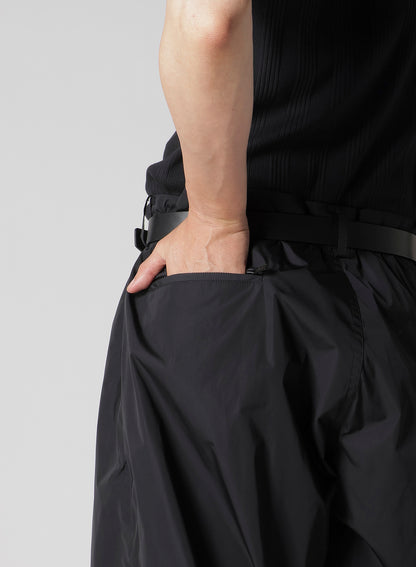 NYLON TAFFETA SIDE ZIP PANTS