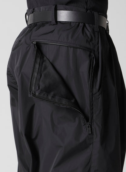 NYLON TAFFETA SIDE ZIP PANTS