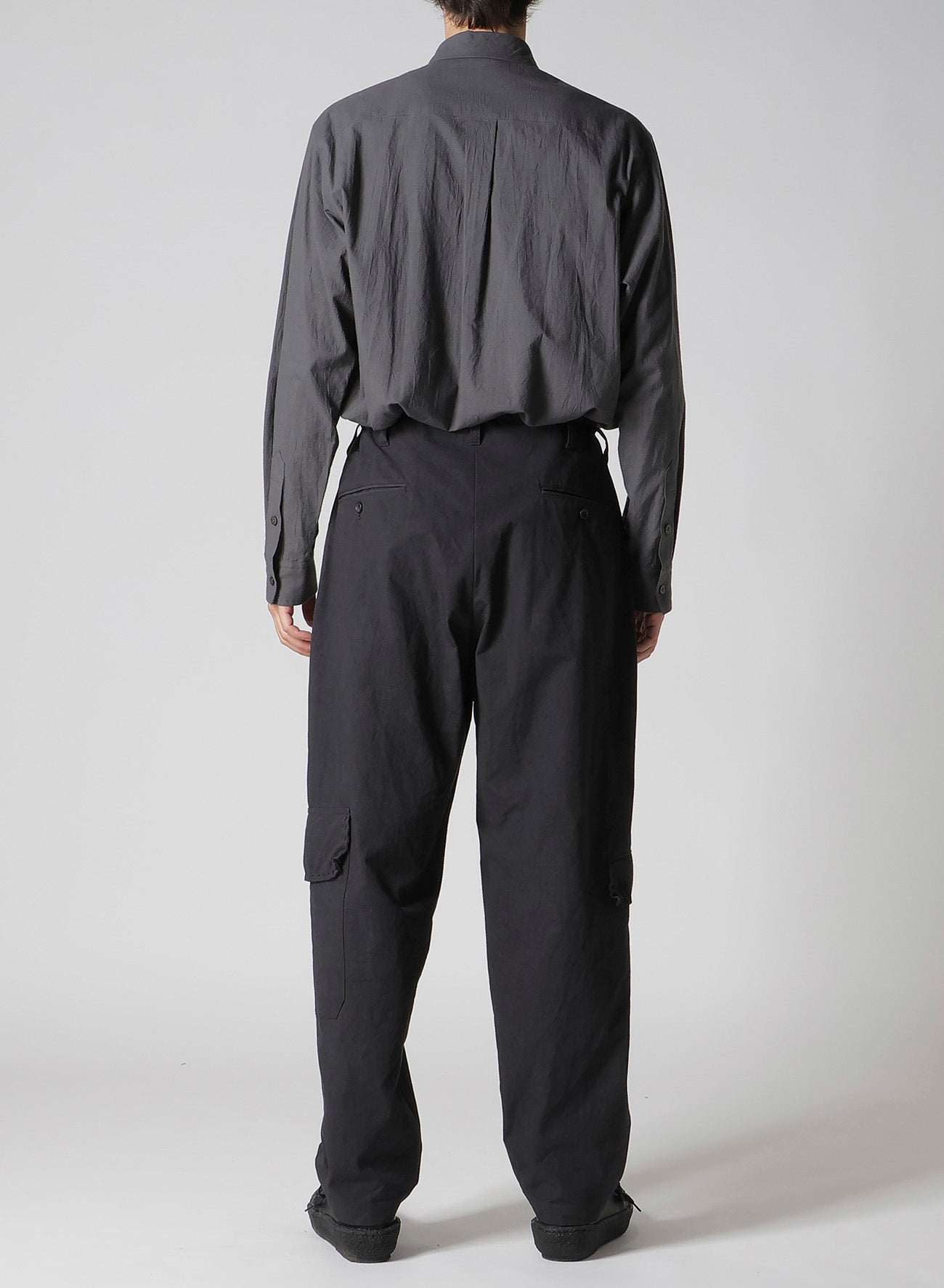 HAND STITCH SIDE TUCK STRING PANTS