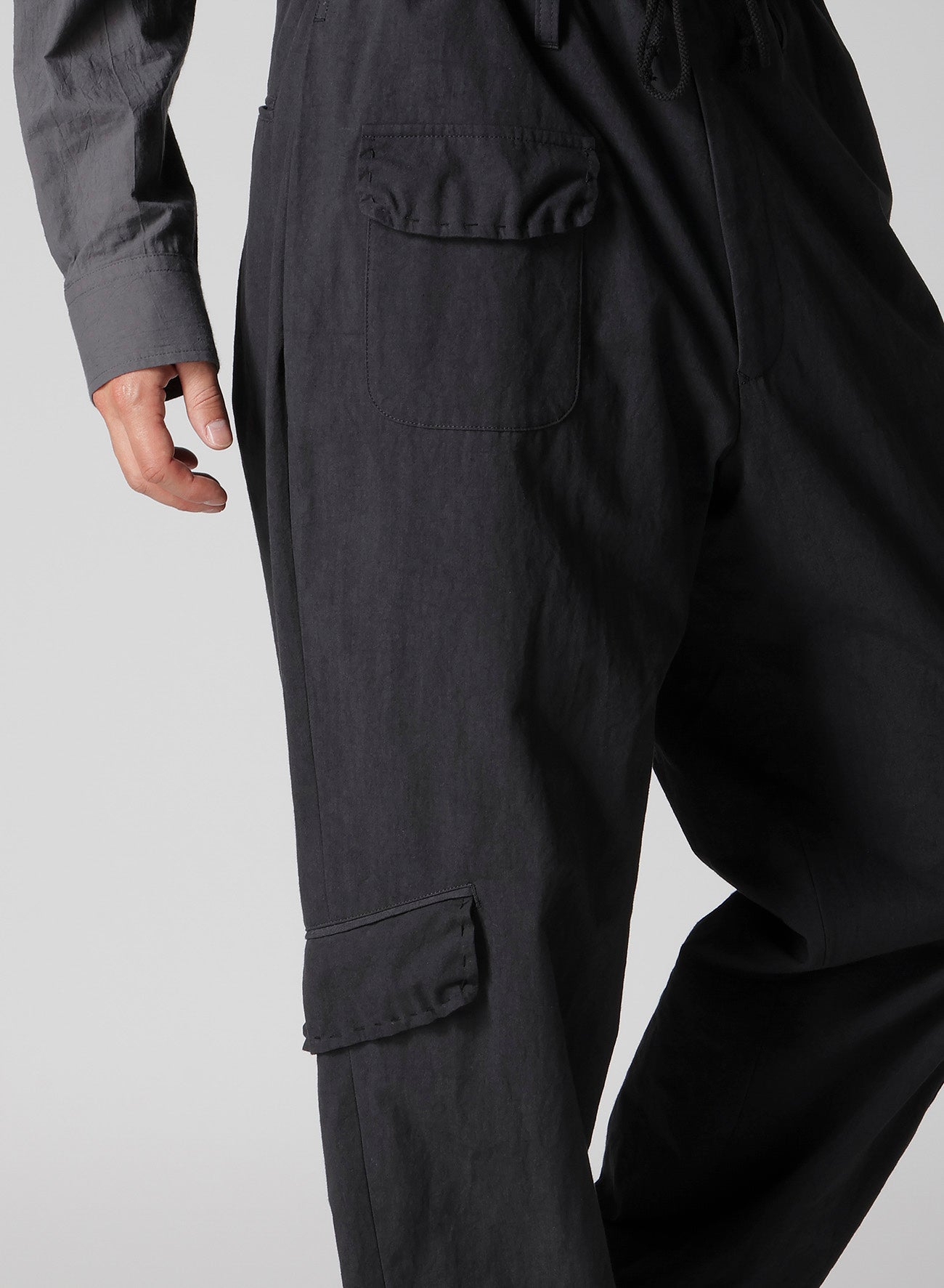 HAND STITCH SIDE TUCK STRING PANTS – THE SHOP YOHJI YAMAMOTO