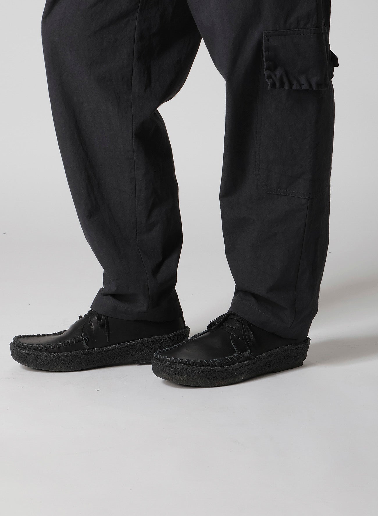 HAND STITCH SIDE TUCK STRING PANTS