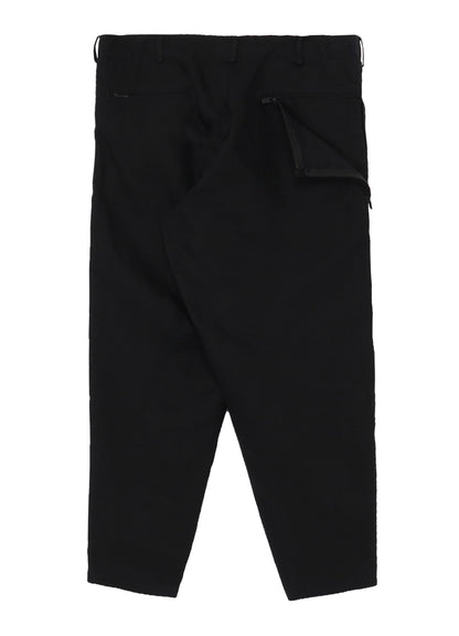 LINEN CHINO SIDE ZIP PANTS