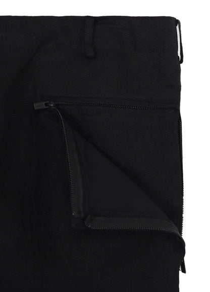 LINEN CHINO SIDE ZIP PANTS