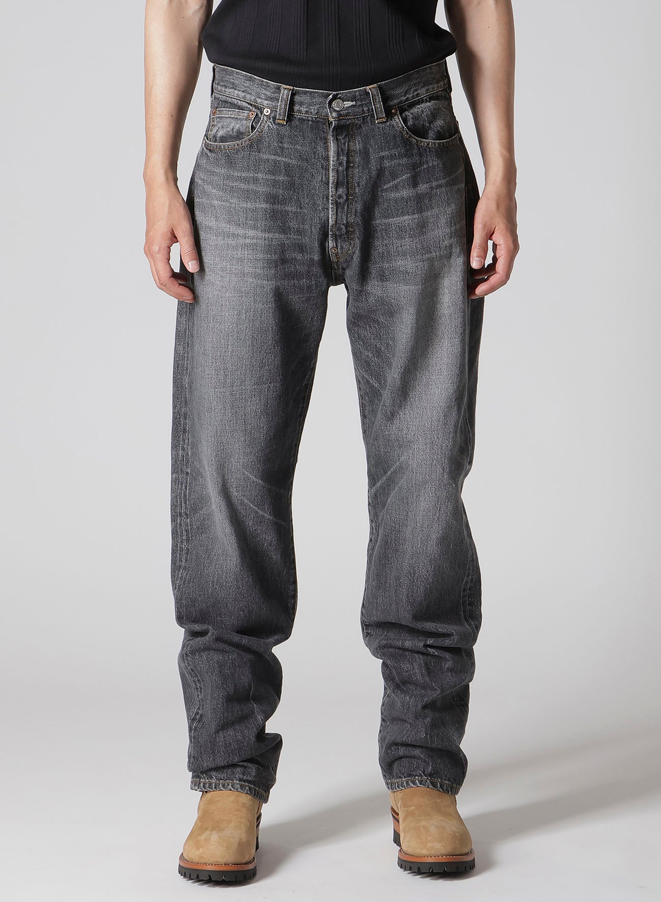 Y's for men × MASSES】 DENIM PANTS H.WASH BLACK – THE SHOP YOHJI