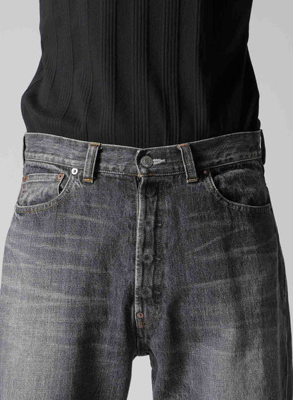 【Y's for men × MASSES】 DENIM PANTS H.WASH BLACK