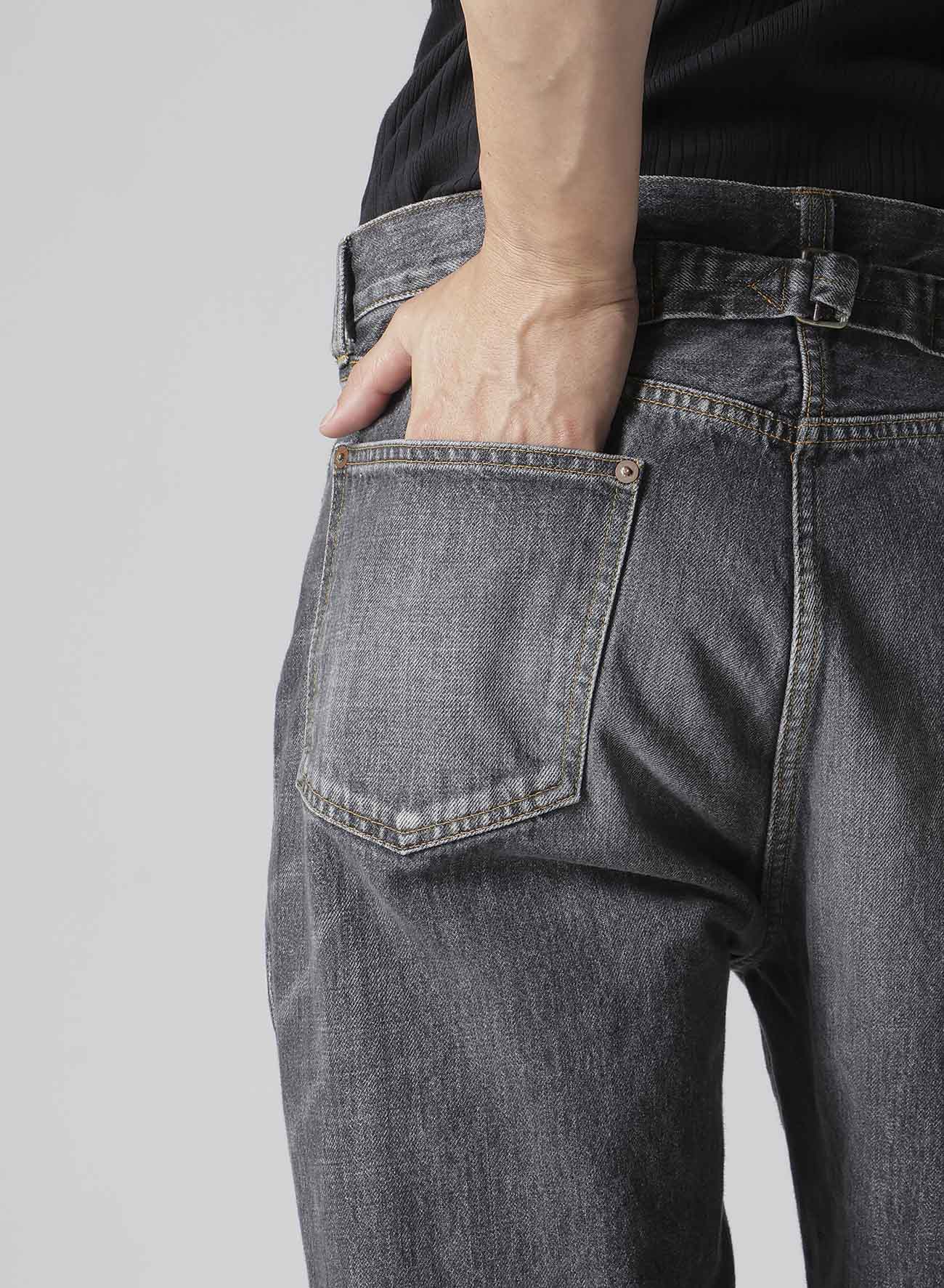 Y's for men × MASSES】 DENIM PANTS H.WASH BLACK – THE SHOP YOHJI