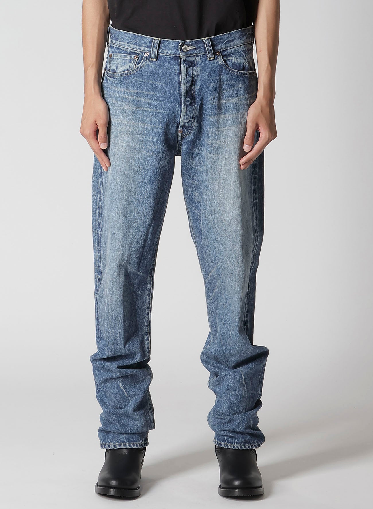 Y's for men × MASSES】 DENIM PANTS H.WASH INDIGO – THE SHOP YOHJI