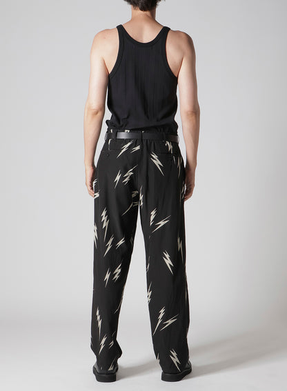 【Y's for men × MASSES】THUNDER BLEACH DYED TROUSERS