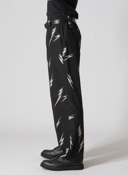 【Y's for men × MASSES】THUNDER BLEACH DYED TROUSERS