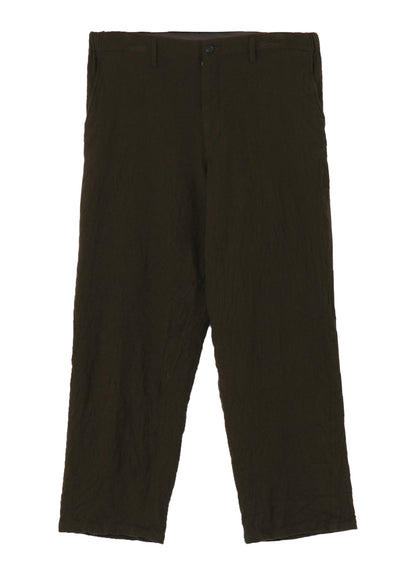 【Y's for men × MASSES】 SHRINK SERGE SIDE ELASTIC PANTS