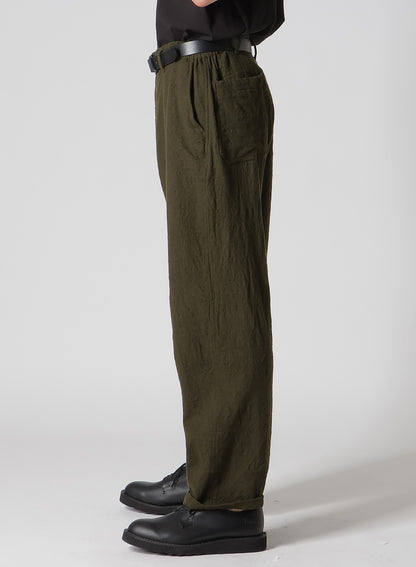 【Y's for men × MASSES】 SHRINK SERGE SIDE ELASTIC PANTS