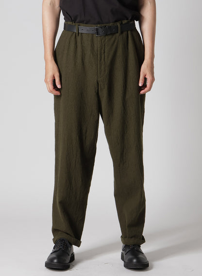 【Y's for men × MASSES】 SHRINK SERGE SIDE ELASTIC PANTS