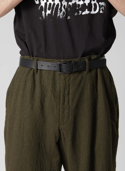 【Y's for men × MASSES】 SHRINK SERGE SIDE ELASTIC PANTS