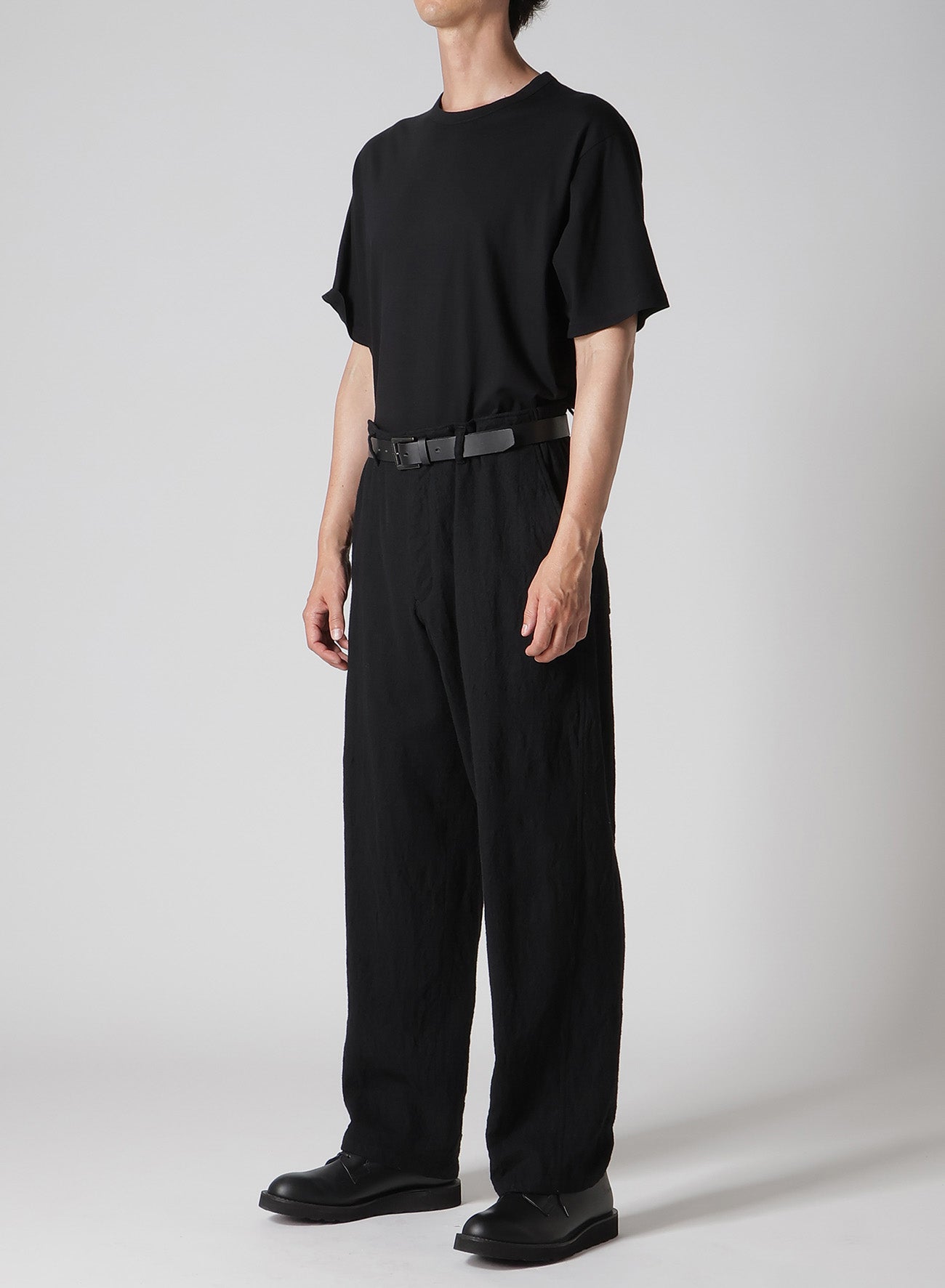 【Y's for men × MASSES】 SHRINK SERGE SIDE ELASTIC PANTS