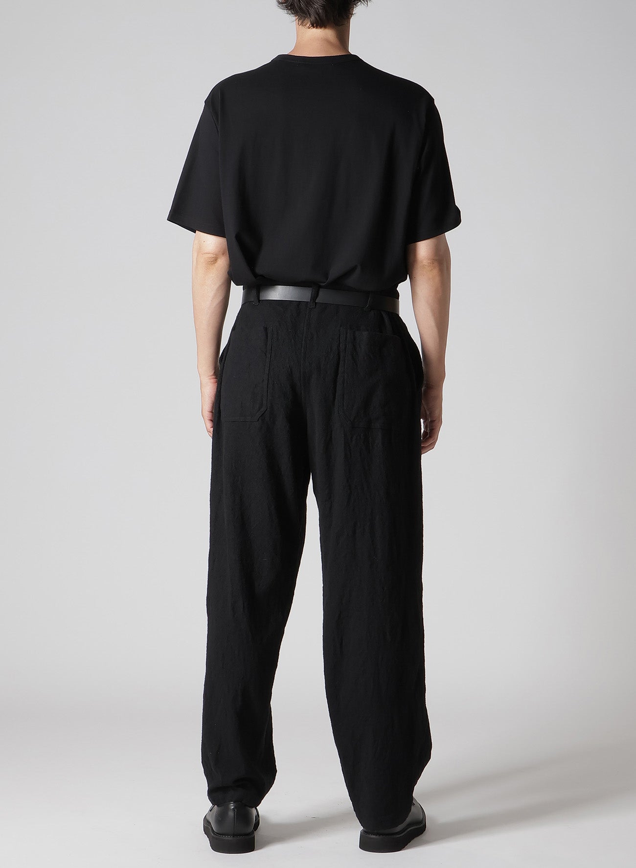 【Y's for men × MASSES】 SHRINK SERGE SIDE ELASTIC PANTS