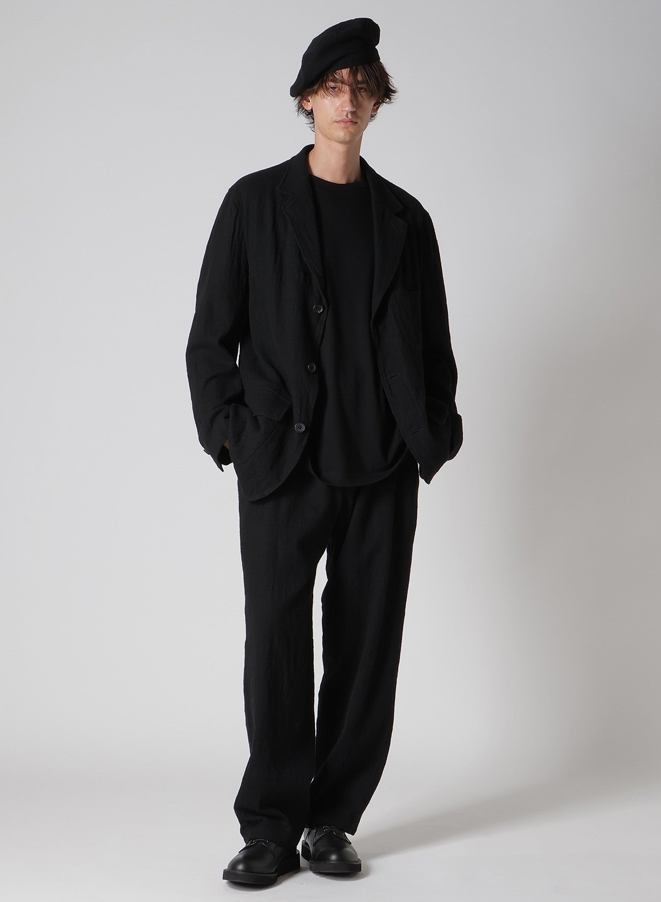 【Y's for men × MASSES】 SHRINK SERGE SIDE ELASTIC PANTS