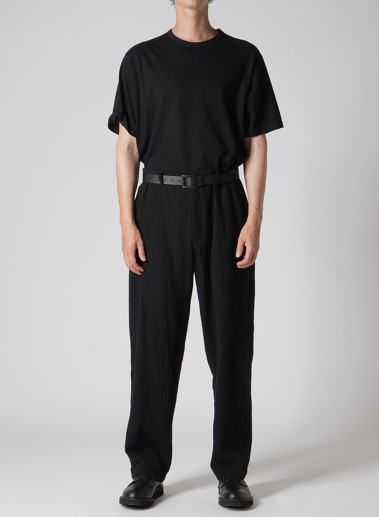 【Y's for men × MASSES】 SHRINK SERGE SIDE ELASTIC PANTS