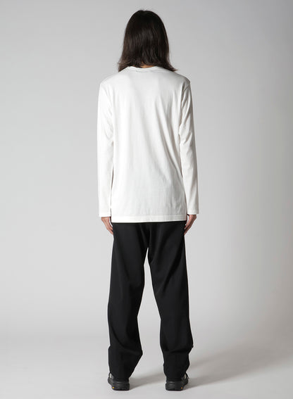 Y's for men LOGO PRINT LONG SLEEVE T-SHIRT