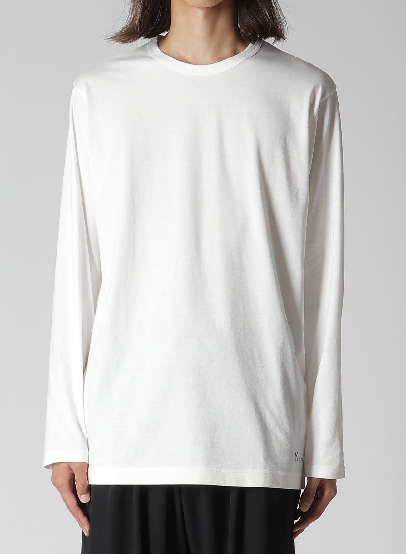 Y's for men LOGO PRINT LONG SLEEVE T-SHIRT