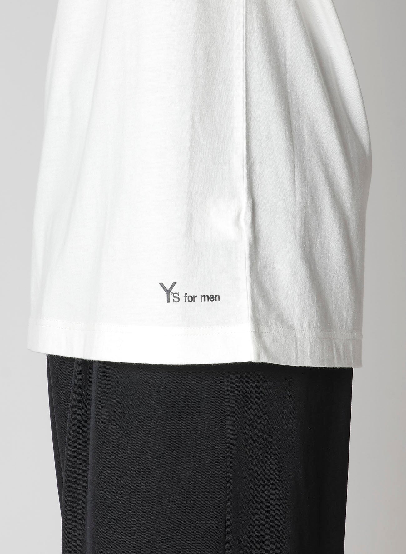 Y's for men LOGO PRINT LONG SLEEVE T-SHIRT