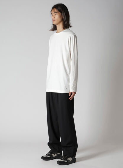 Y's for men LOGO PRINT LONG SLEEVE T-SHIRT