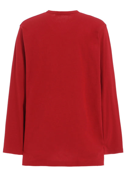 Y's for men LOGO PRINT LONG SLEEVE T-SHIRT