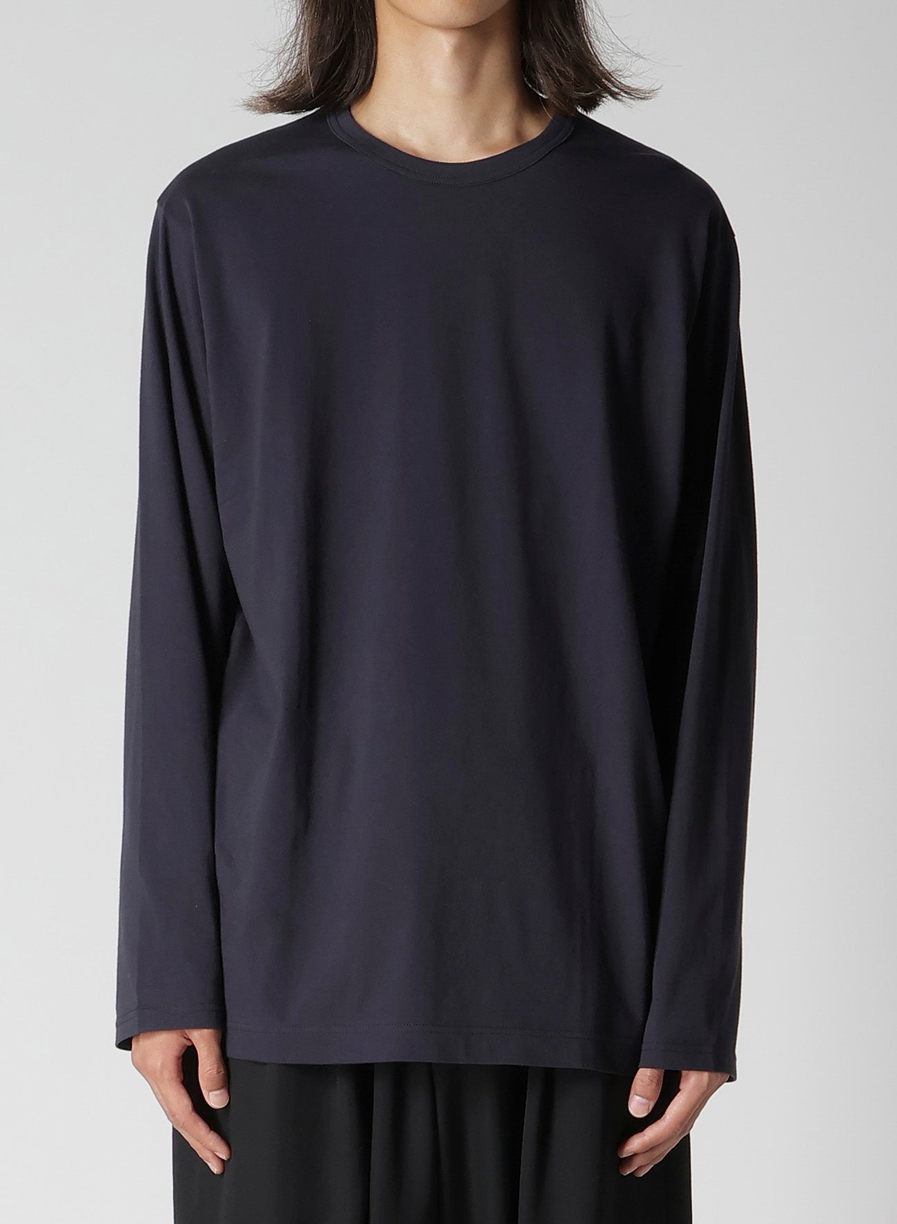 Y's for men LOGO PRINT LONG SLEEVE T-SHIRT