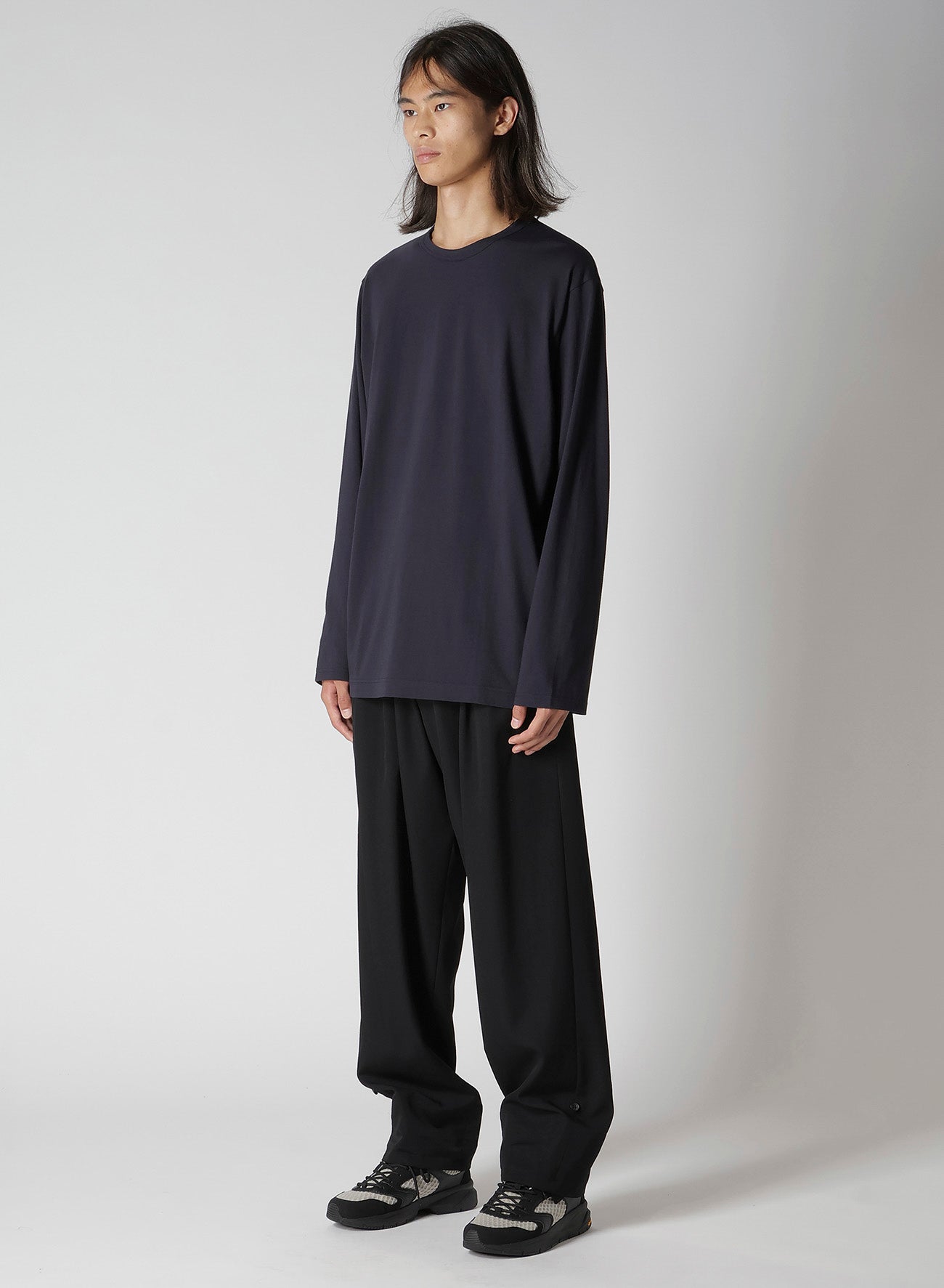 Y's for men LOGO PRINT LONG SLEEVE T-SHIRT – THE SHOP YOHJI YAMAMOTO