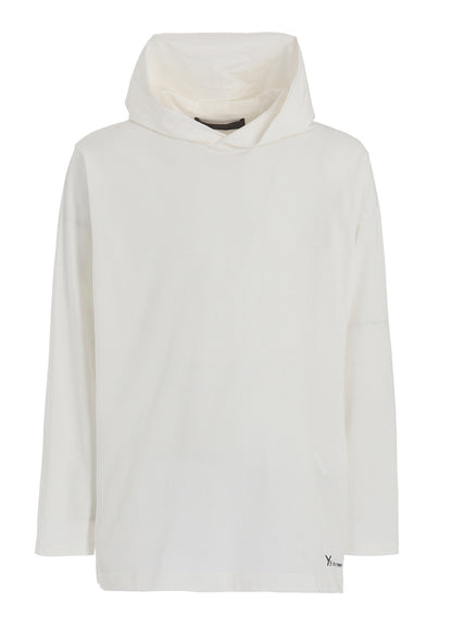 Y's for men LOGO PRINT HOODIE