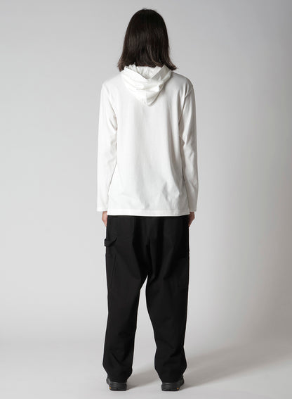 Y's for men LOGO PRINT HOODIE